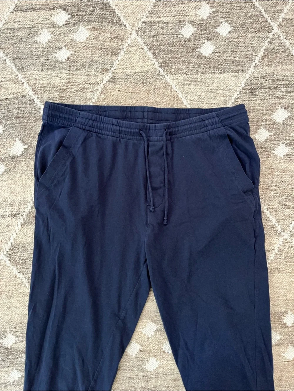 J. Crew Slim Knit Navy Drawstring Jogger Lounge Pants